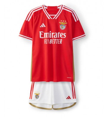 Benfica Koszulka Podstawowych Dziecięca 2023-24 Krótki Rękaw (+ Krótkie spodenki)